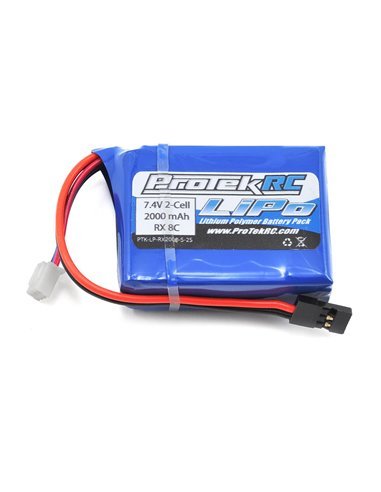 ProTek RC LiPo HB & Losi 8IGHT Receiver Battery Pack (7.4V/2000mAh)