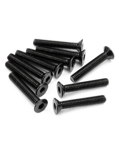 FLAT HEAD SCREW M3X18MM (HEX SOCKET/10PCS)