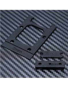 Front 2mm Plastic Gearbox Spacer Set for Mayako MX8 (-22)