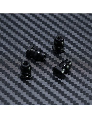 Aluminium Upper Link Threaded Ball With Nut 4pcs for Mayako MX8 (-22)