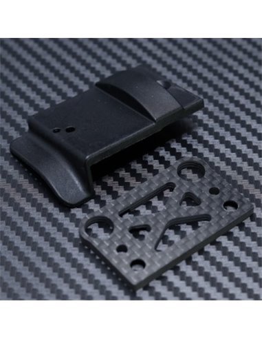 Centre Diff Mount Plastic Cover and Carbon Fibre Plate for Mayako MX8 (-22)