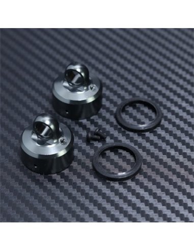 Vented Shock Cap with Emulsion Gasket 2pcs for Mayako MX8 (-22)