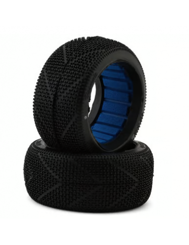 HotRace Vesuvio 1/8 Buggy Tires w/Inserts (4) (White)