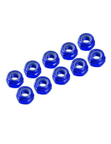 AUTOBLOCANTE ALU. M3 AZUL (10u.)