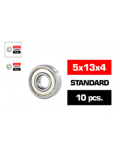 5x13x4mm HS METAL SHIELDED BEARING SET (10pcs)