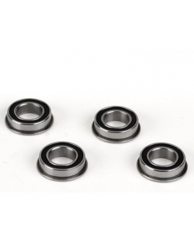 8x14x4 Flanged Rubber Seal Ball Bearing (4): 8X, 8XE