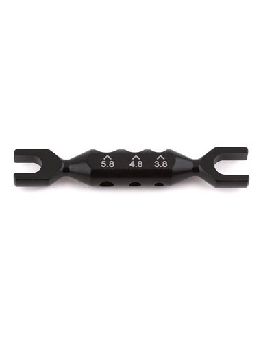 Yeah Racing Aluminum 4-in-1 Multi-Purposes Turnbuckle Wrench (Black)